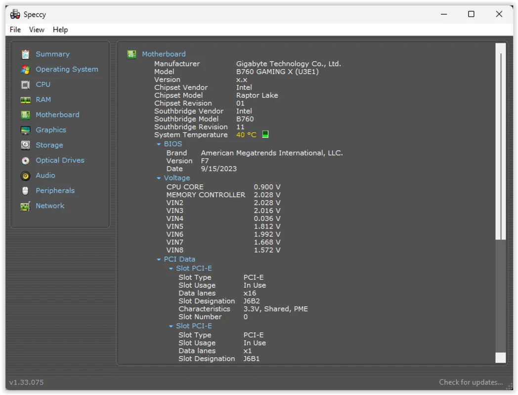 Speccy screenshots 10